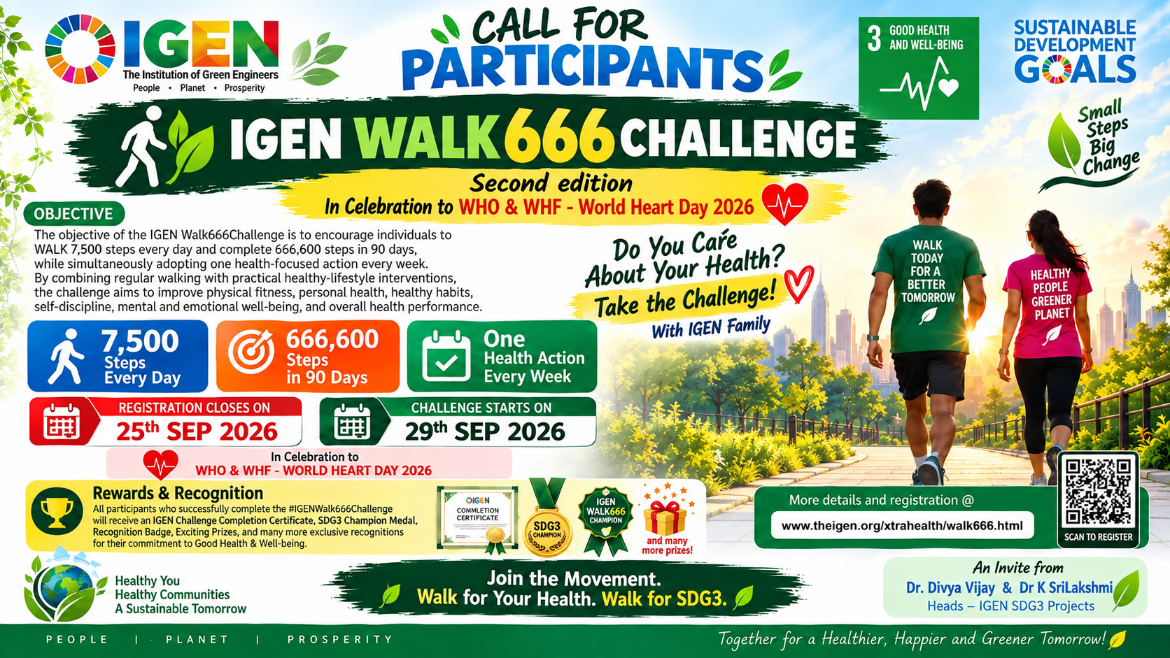 CALL FOR PARTICIPANTS - IGEN WALK666CHALLENGE